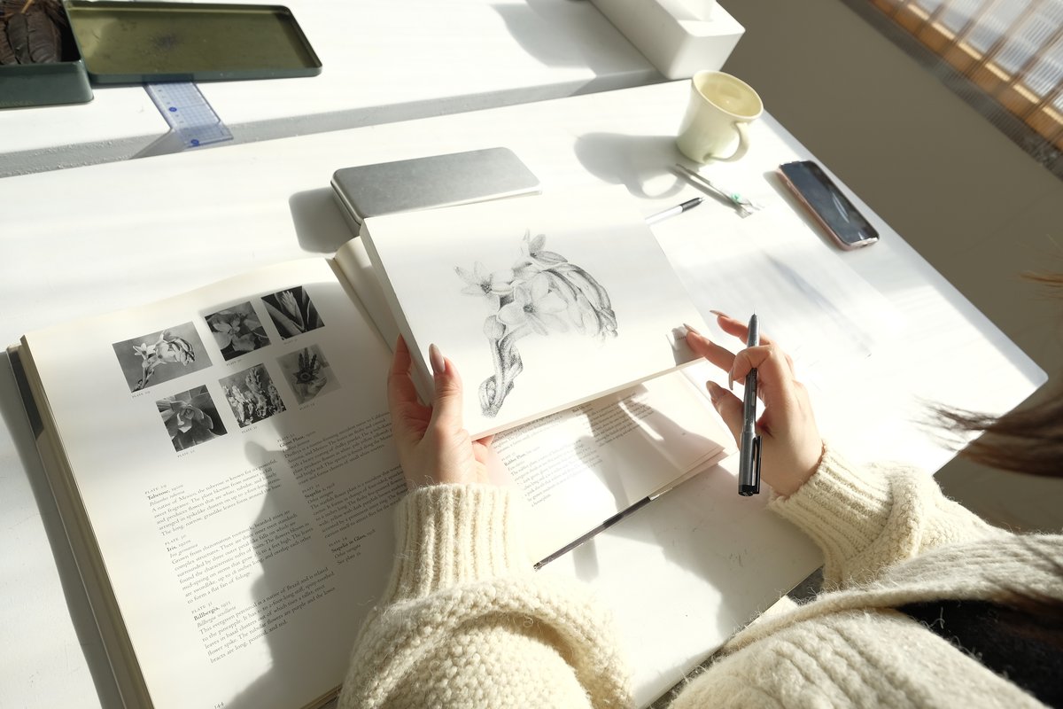nas.artsでのnaomiの制作風景